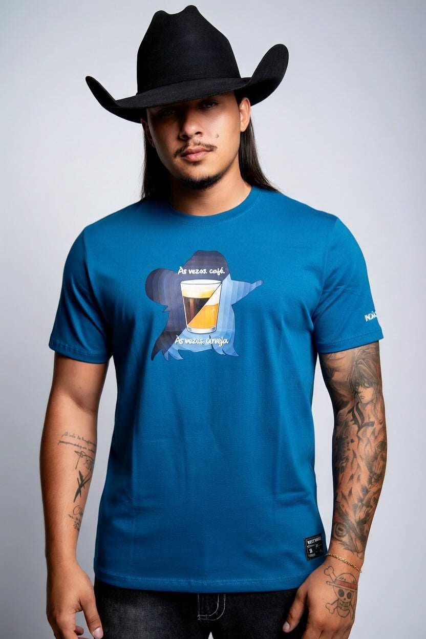 Camiseta Algodao Pima com Elastano - Cafe e Cerveja
