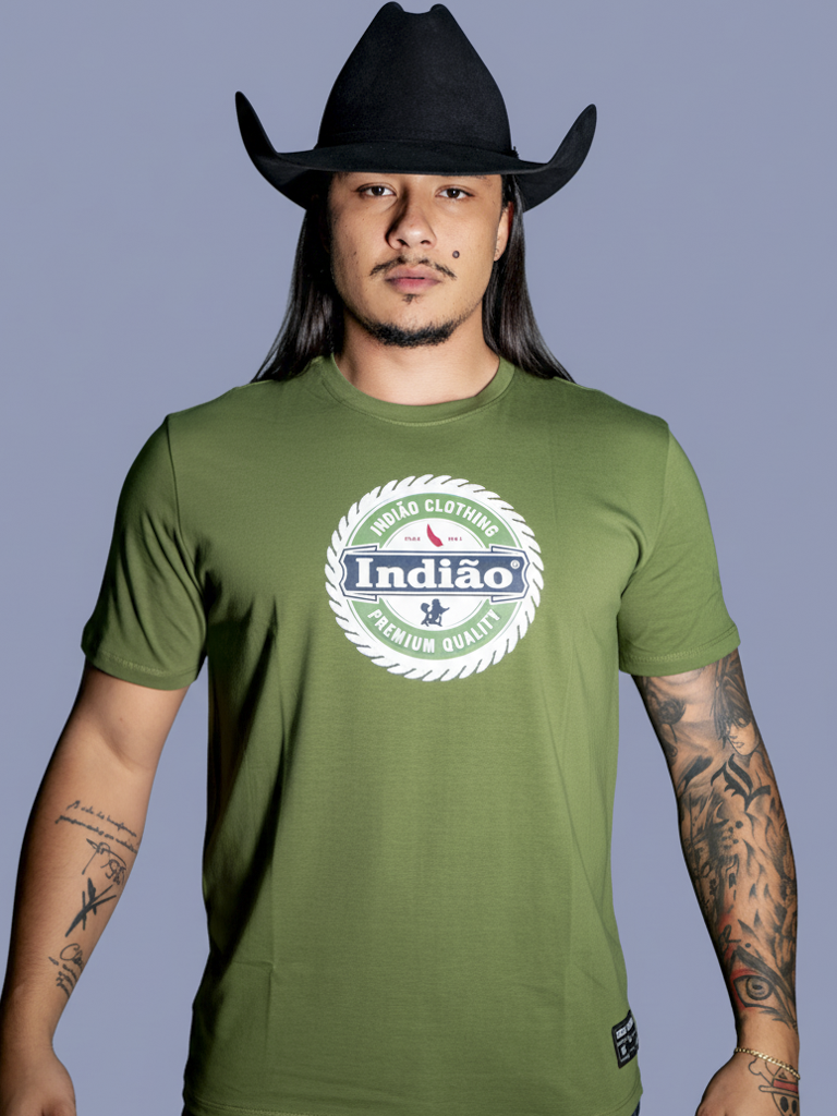 Camiseta Algodao Pima com Elastano - Indiao Premium