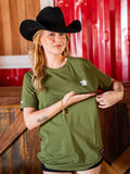Camiseta Feminina Algodao Pima com Elastano - American