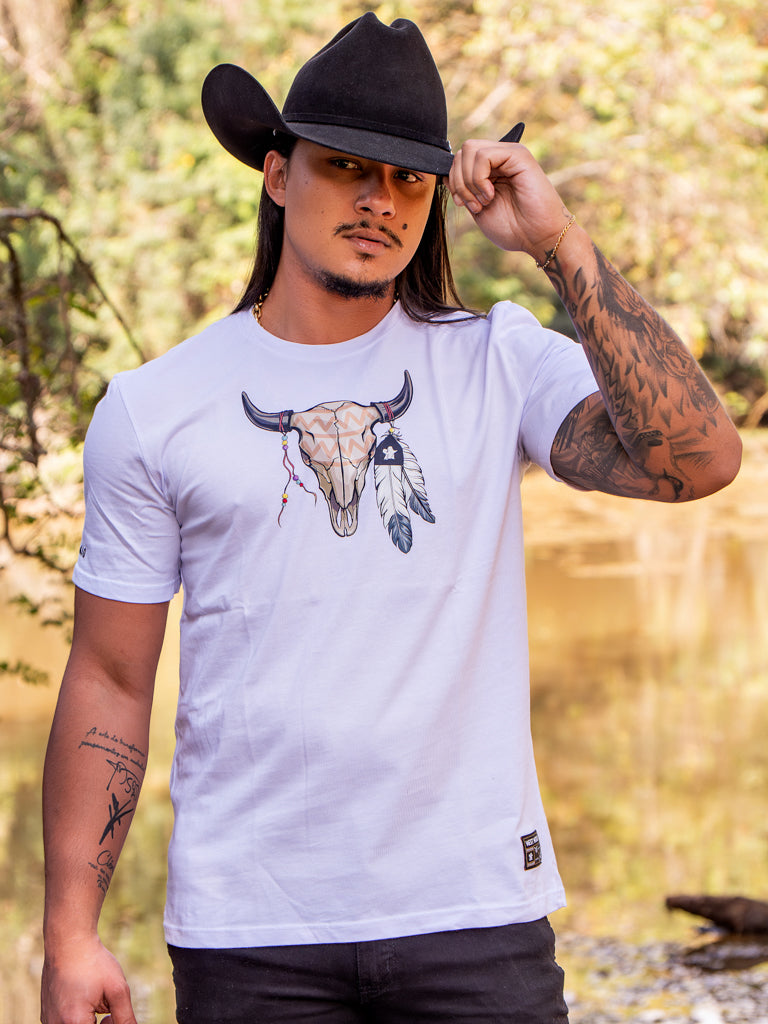 Camiseta Algodao Pima com Elastano - Cabeca de Boi