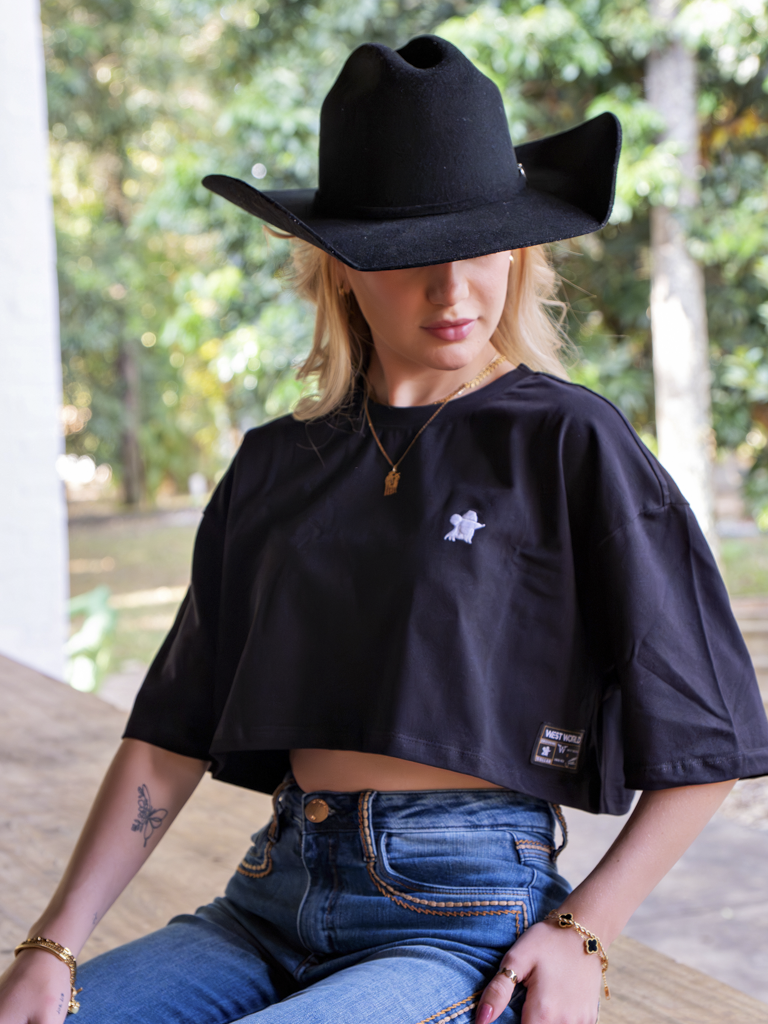 Cropped Algodao Pima com Elastano Confortavel -  Basica