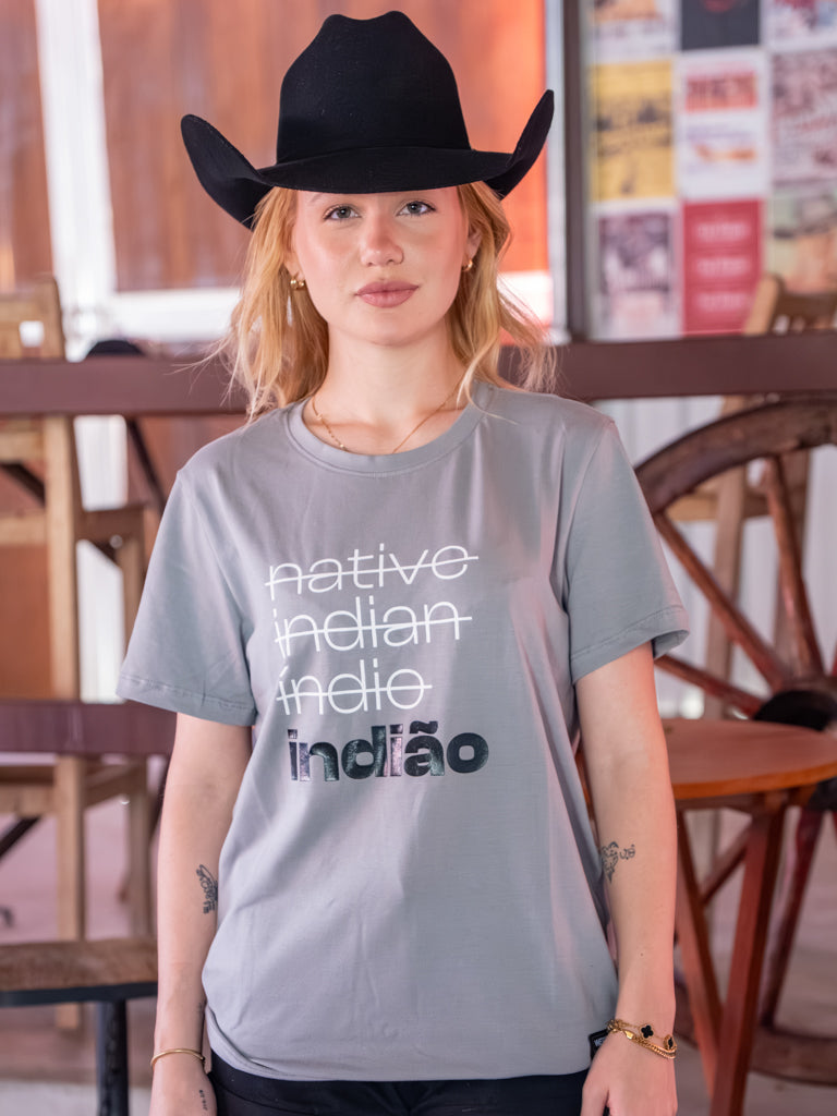 Camiseta Feminina Algodao Pima com Elastano - Nativo