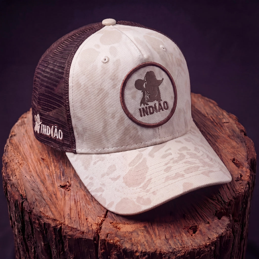 Boné Trucker - Silhueta - Marrom Sublimado