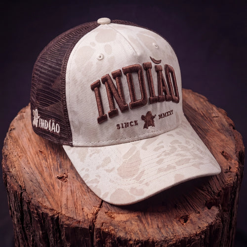 Boné Trucker - Indiao - Marrom Sublimado