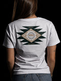 Camiseta Feminina Country Algodão Pima com Elastano - Pena Brasil, cor Branco – Indião Store