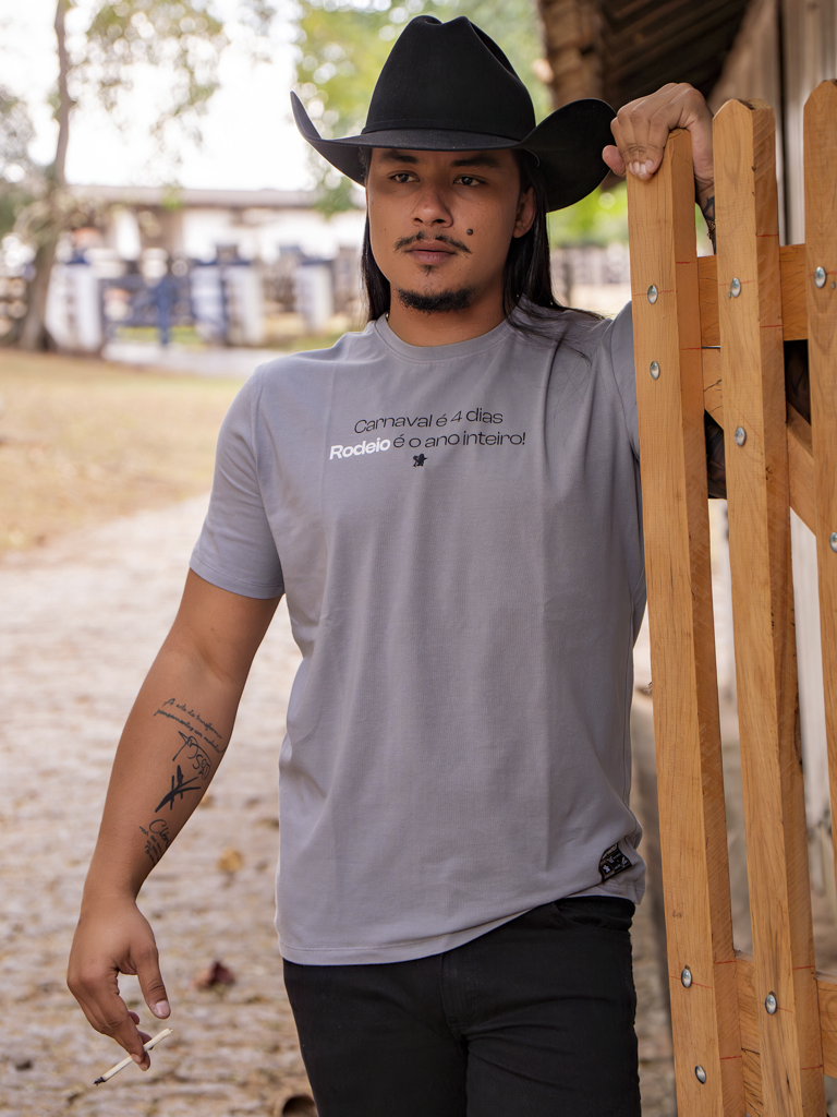 Camiseta Algodao Pima com Elastano - Carnaval 4 dias