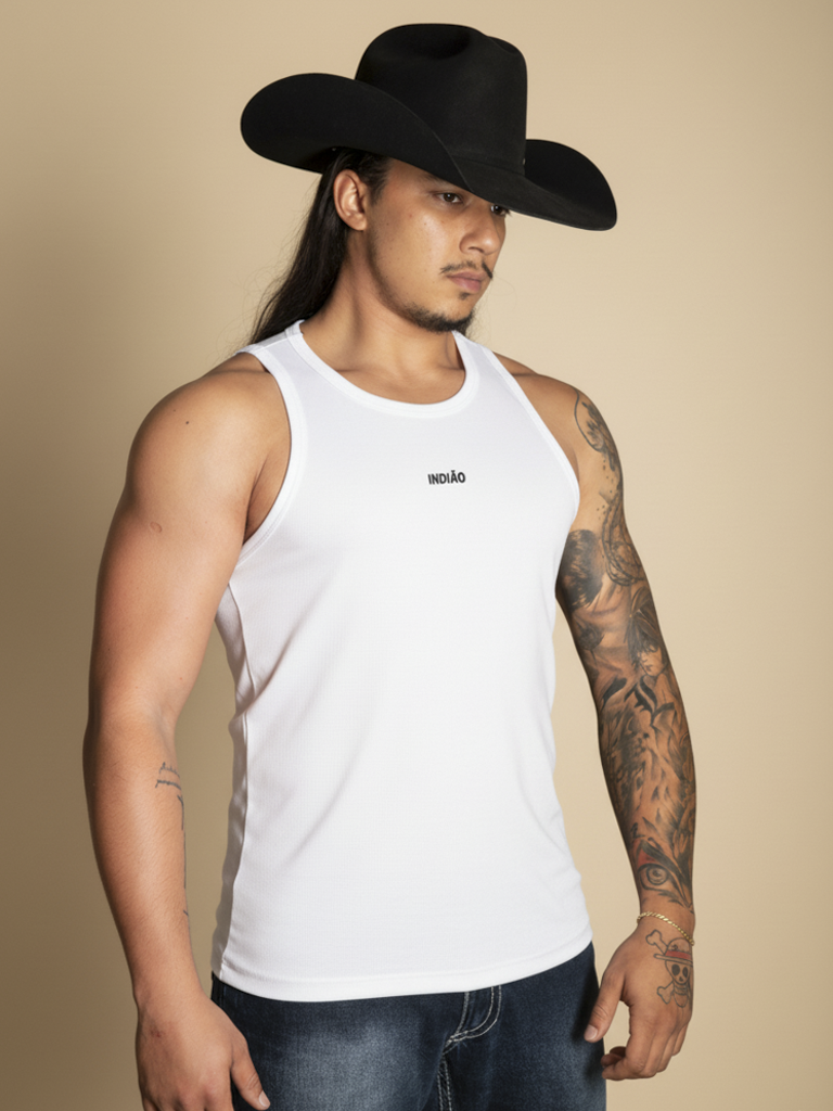 Regata Malha Canelada Top Tank