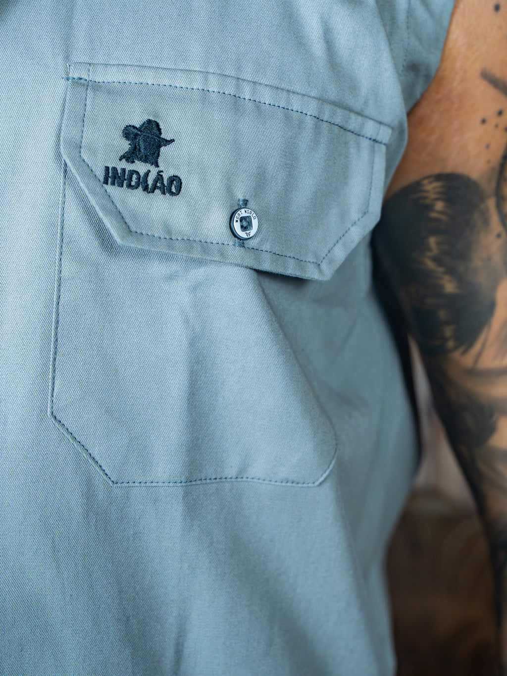 Camisa Regata Sarja Centauro 100% Algodao com Bolso