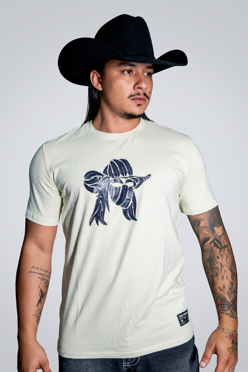 Camiseta Algodao Pima com Elastano - Pena