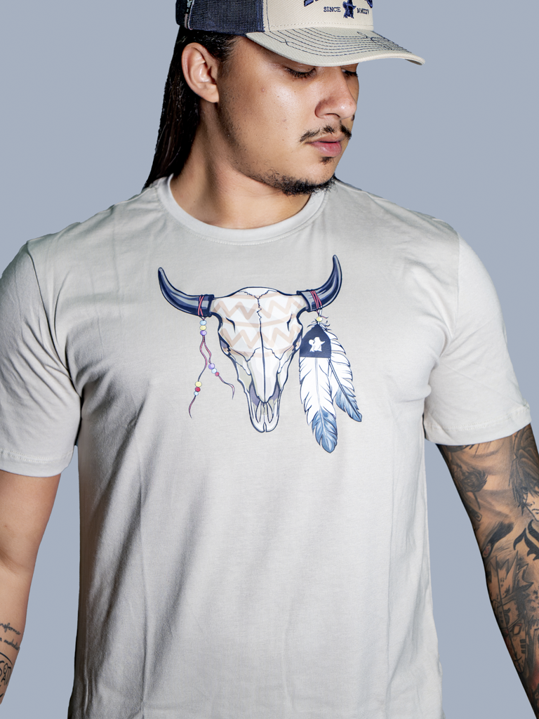Camiseta Algodao Pima com Elastano - Cabeca de Boi