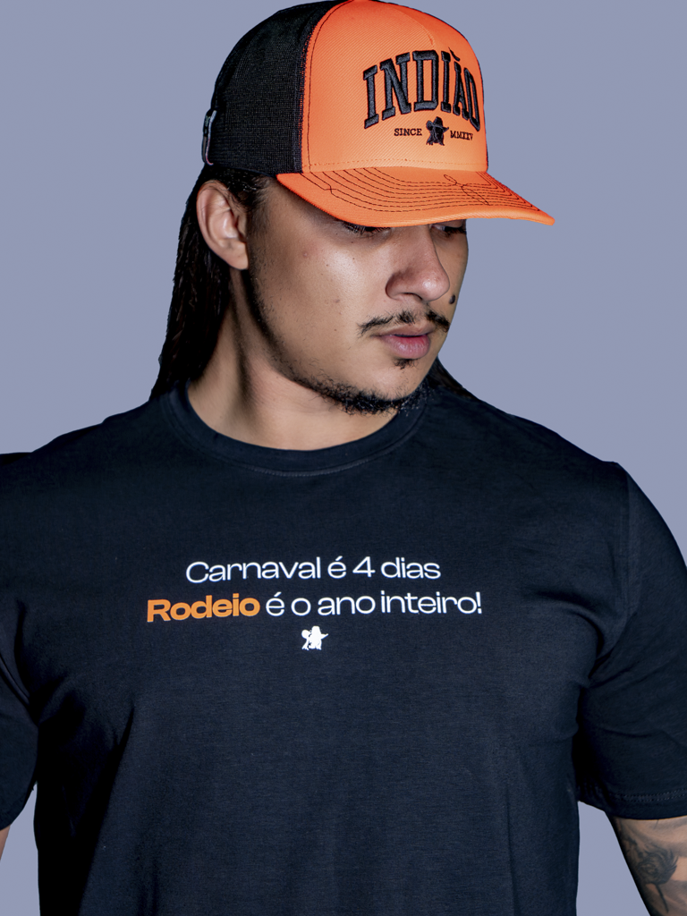 Camiseta Algodao Pima com Elastano - Carnaval 4 dias