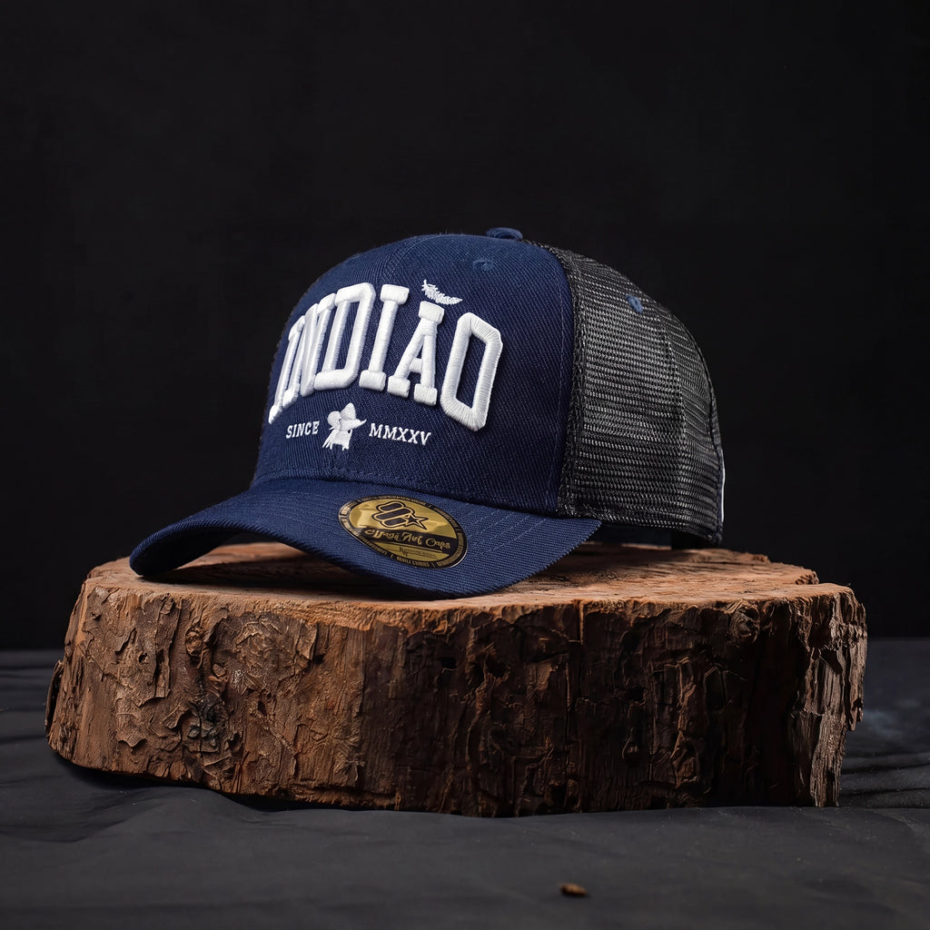Boné Trucker - Indiao - Azul Marinho