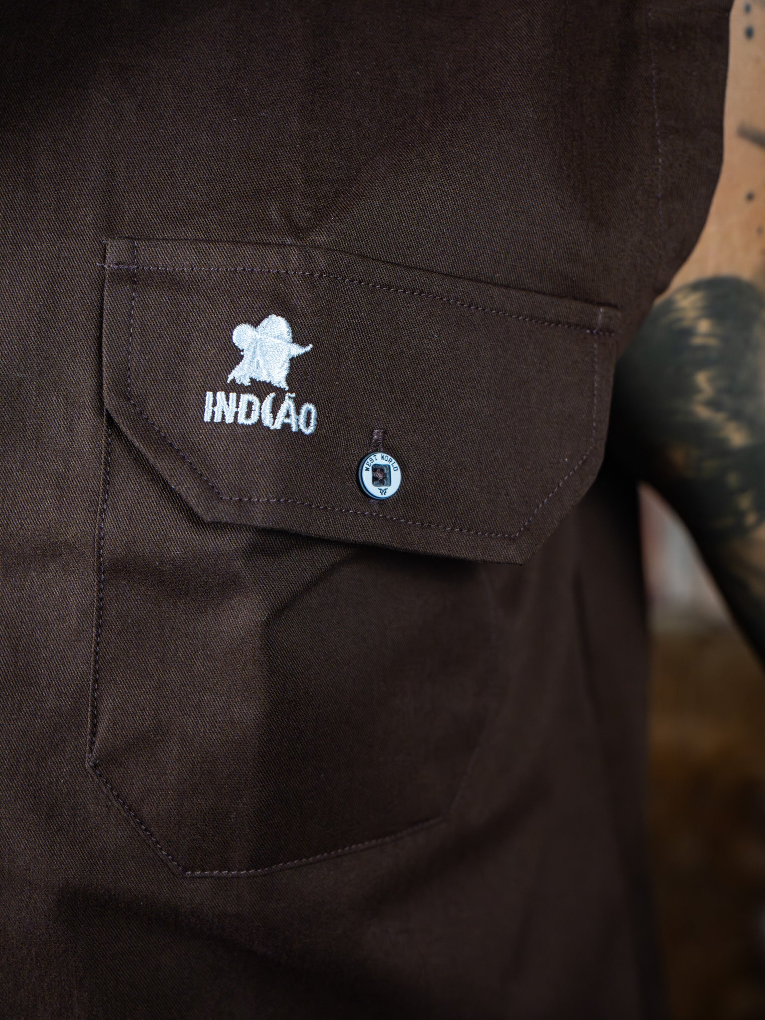 Camisa Regata Sarja Centauro 100% Algodao com Bolso