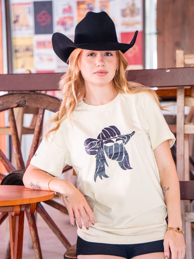 Camiseta Feminina Algodao Pima com Elastano - Pena