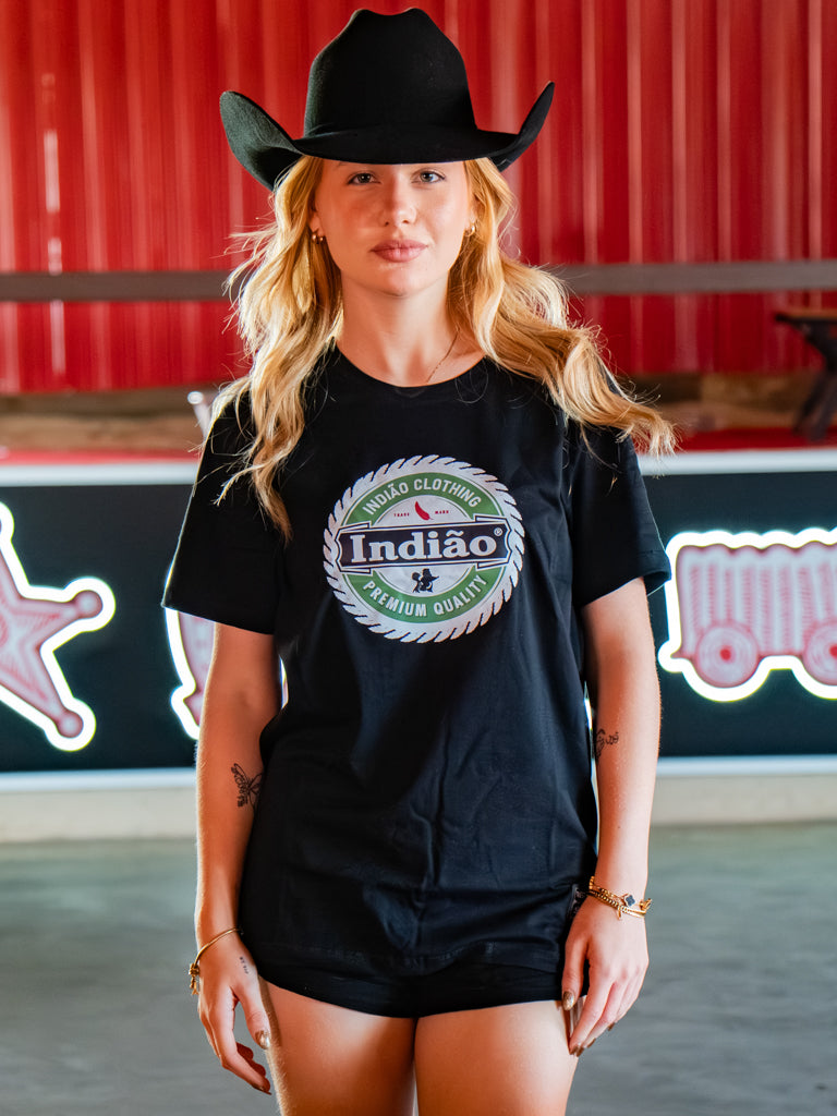 Camiseta Feminina Algodao Pima com Elastano - Indiao Premium