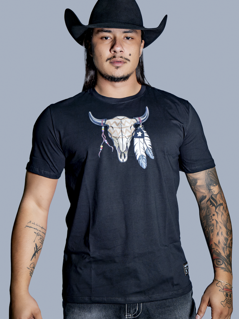 Camiseta Algodao Pima com Elastano - Cabeca de Boi