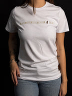 Camiseta Feminina Country Algodão Pima com Elastano - Pena Line, cor Branco – Indião Store