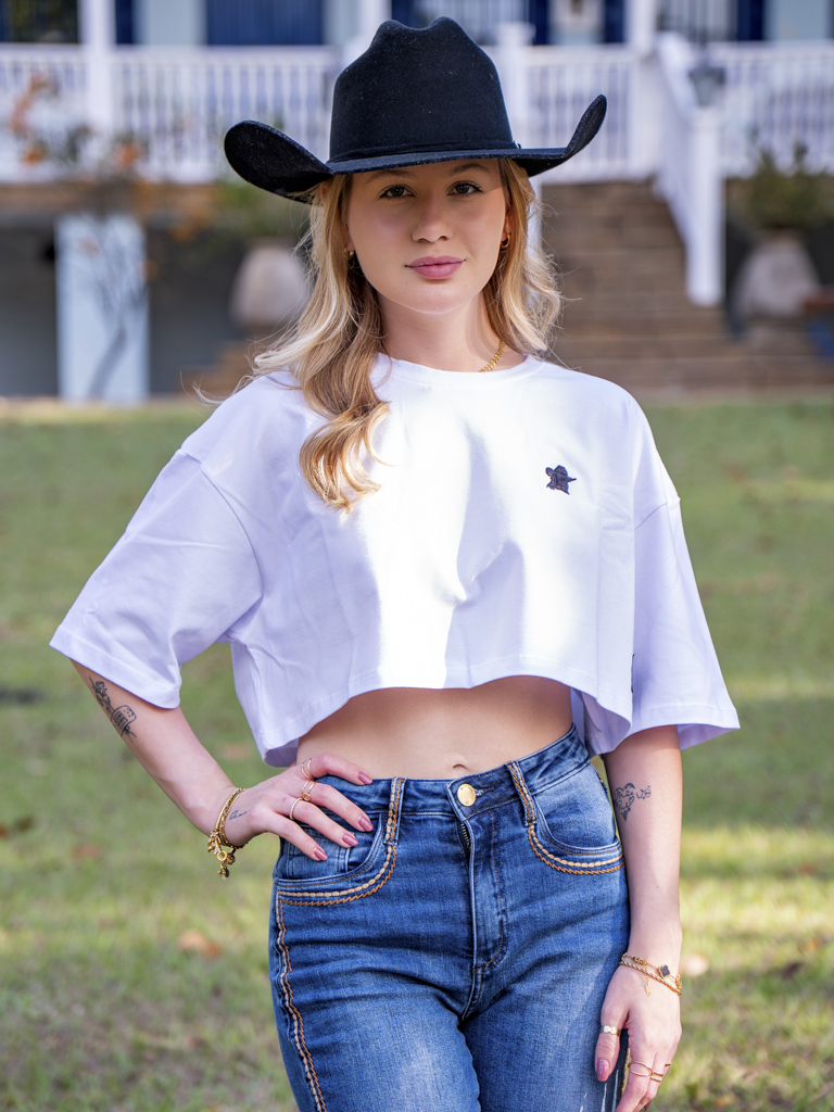 Cropped Algodao Pima com Elastano Confortavel -  Basica