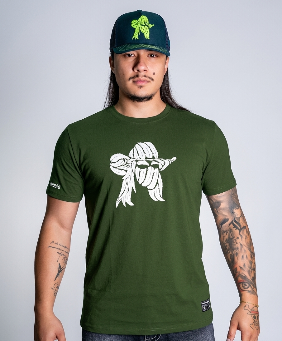 Camiseta Algodao Pima com Elastano - Pena