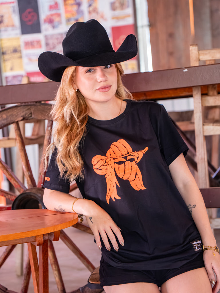 Camiseta Feminina Algodao Pima com Elastano - Pena