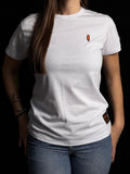 Camiseta Feminina Country Algodão Pima com Elastano - Pena Bordada, cor Branco – Indião Store