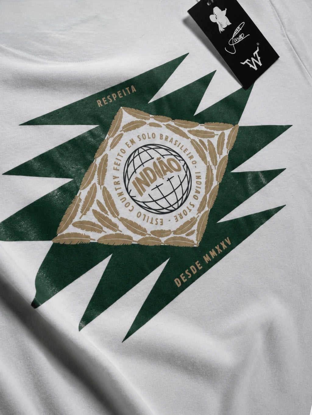 Camiseta Feminina Country Algodão Pima com Elastano - Pena Brasil – foto 7 – Indião Store