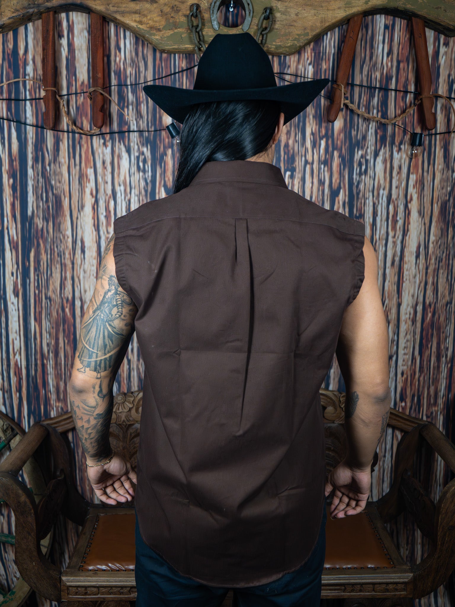 Camisa Regata Sarja Centauro 100% Algodao com Bolso