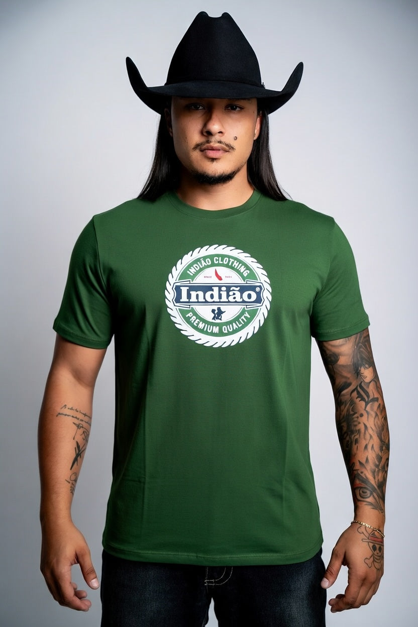 Camiseta  Algodao Pima com Elastano - Indiao Premium