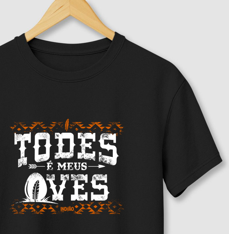 Camiseta 100% Algodão - Todes é Meus Oves