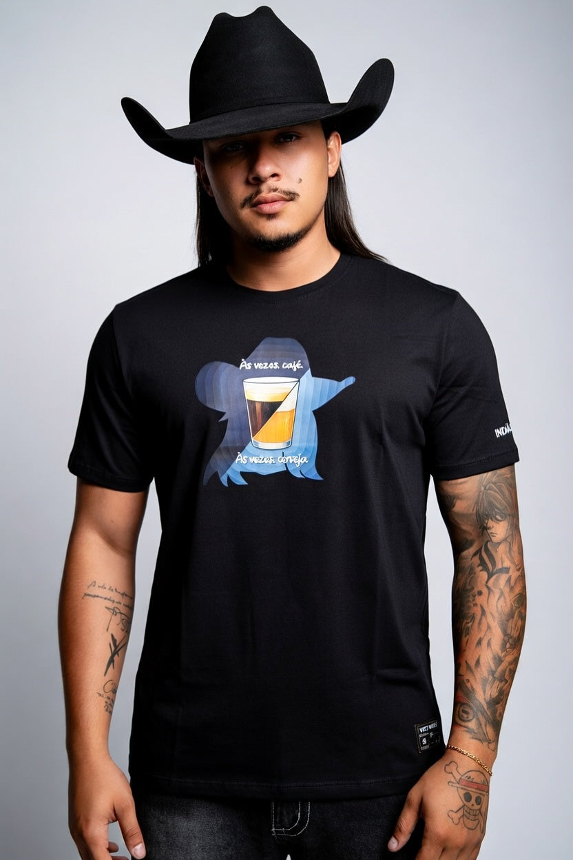 Camiseta Algodao Pima com Elastano - Cafe e Cerveja