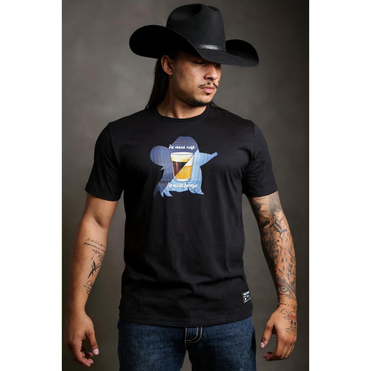 Camiseta Algodao Pima com Elastano - Cafe e Cerveja