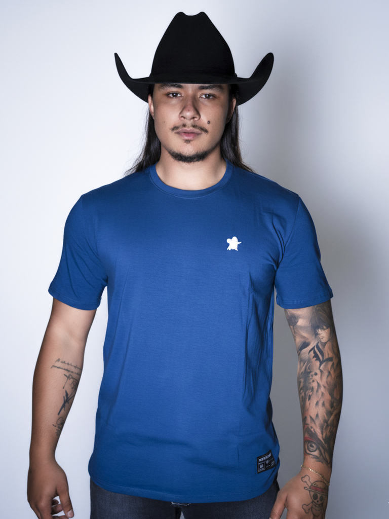 Camiseta Algodao Pima com Elastano - Basica Bordada