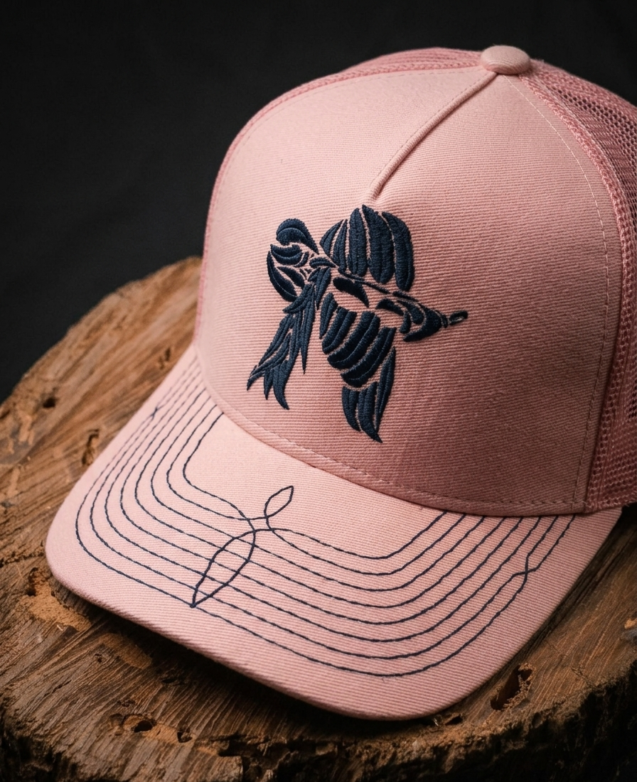 Boné Trucker - Pena - Rosa