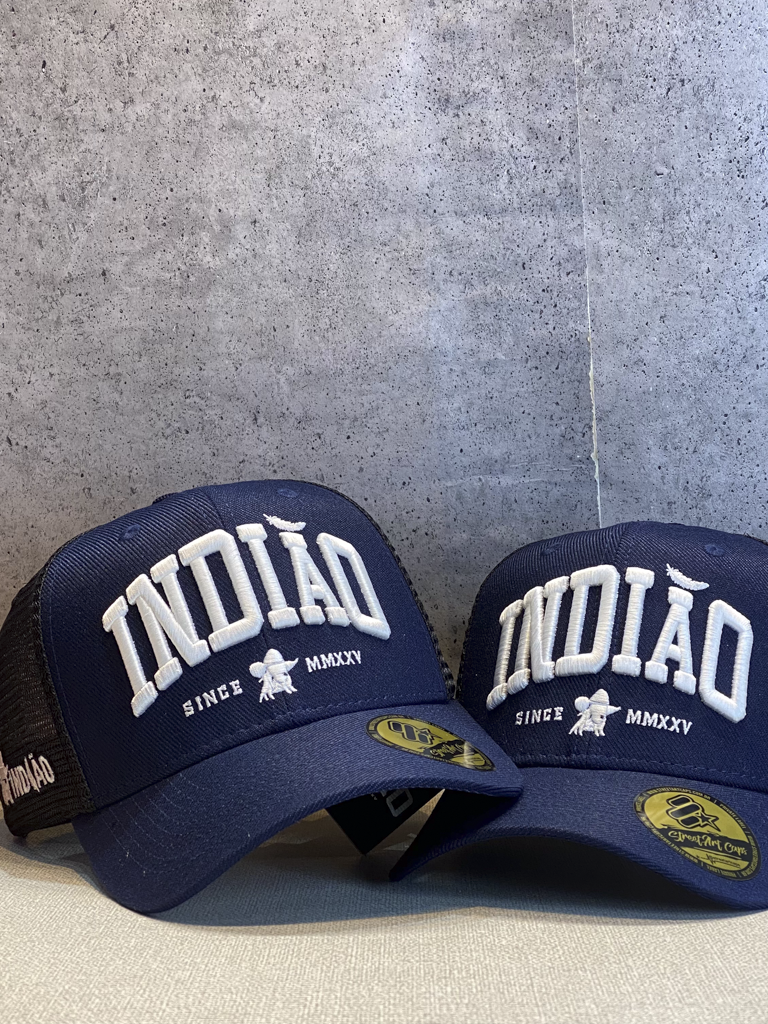 Boné Trucker - Indiao - Azul Marinho